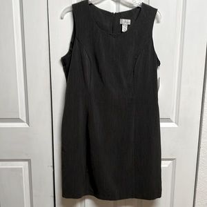 T. Milano Dark Gray Sleeveless Above Knee Pencil Dress Size 16 NWT